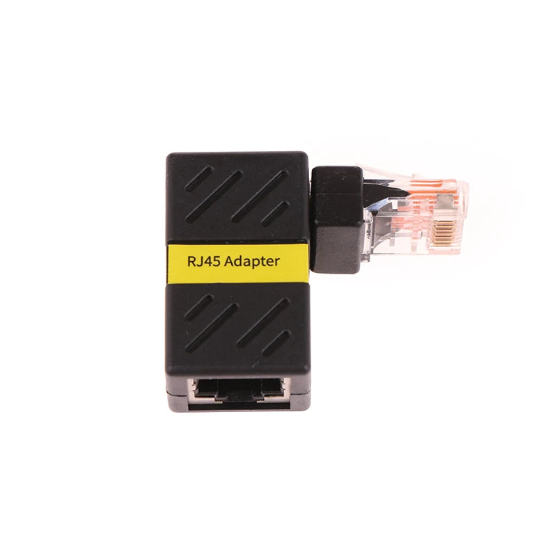 360° Rotatable Network Plug RJ45 Gigabit Adapter 90 Degrees Right Angle Elbow Universal Male To Female Converter Oasis Select