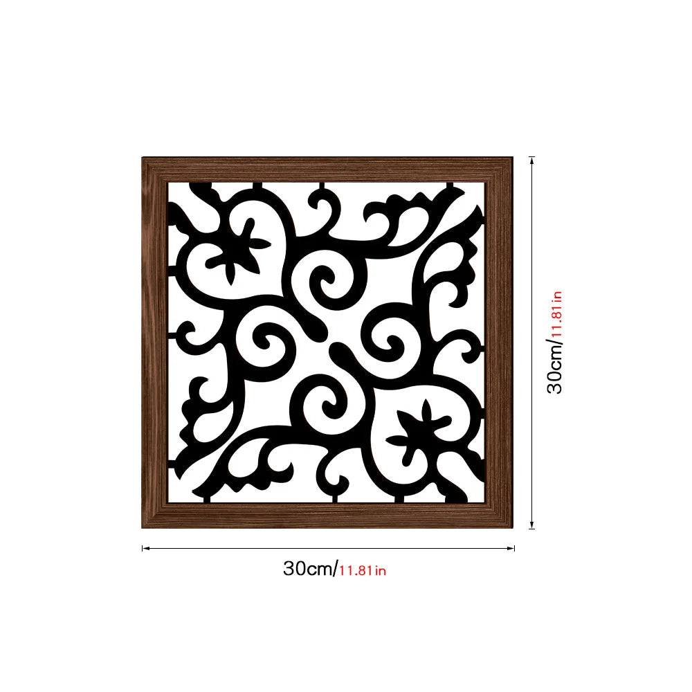 Wooden hollowed out UV printed wood grain home wall decoration can be pasted with living room and bedroom murals room decor Oasis Select MZ439-A 30cm x 30cm