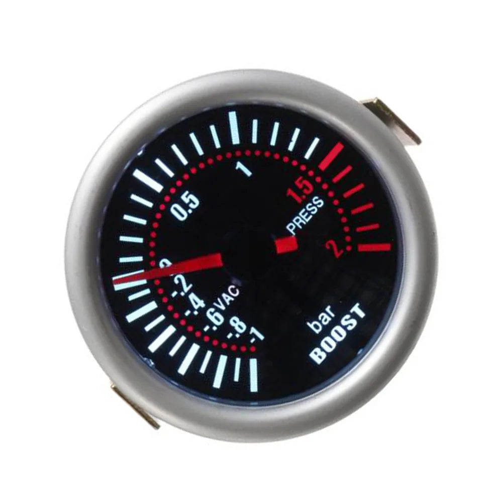 LED Pointer Turbocharger Boost Pressure Gauge 2 inch 52mm for -1 to 2 Bar Range Compatible with For 12V Vehicles Oasis Select