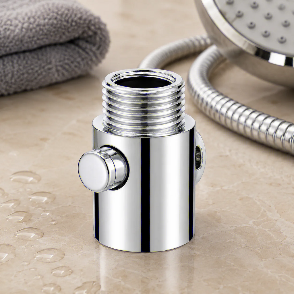 Quick Pause One-Button Shower Head Control Switch Water Flow Stop Valve Bathroom Accessory Shower Head Controller Oasis Select
