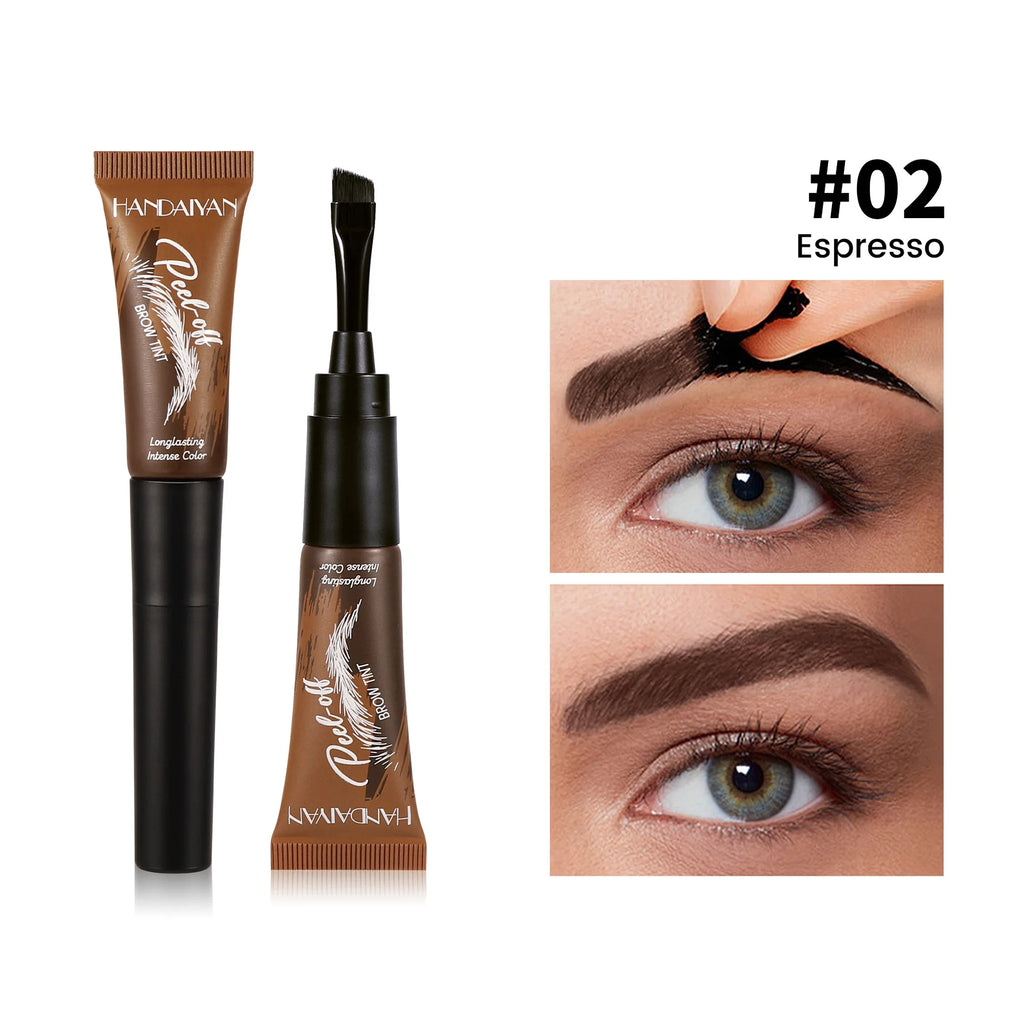 Handaiyan Peel-Off Brow Tint Gel – Waterproof & Long-Lasting Eyebrow Tint Gel Oasis Select 02 Espresso