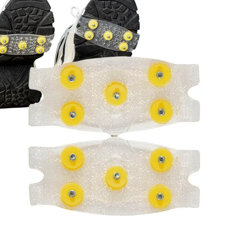 Snow Shoe Spikes Ice Cleats Nail TPE Ice Grips Anti-Slip Ice Cleats Nail Ice Grips With 5 Steel Studs For Ice/snow/slushy Roads Oasis Select