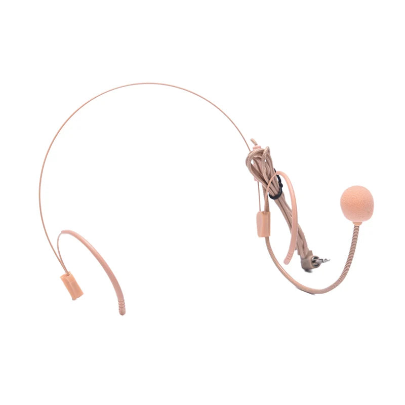 New Sale Headworn Condenser Headset Microphone Wireless Body-Pack Transmitter 3.5 mm Plug Oasis Select Nude