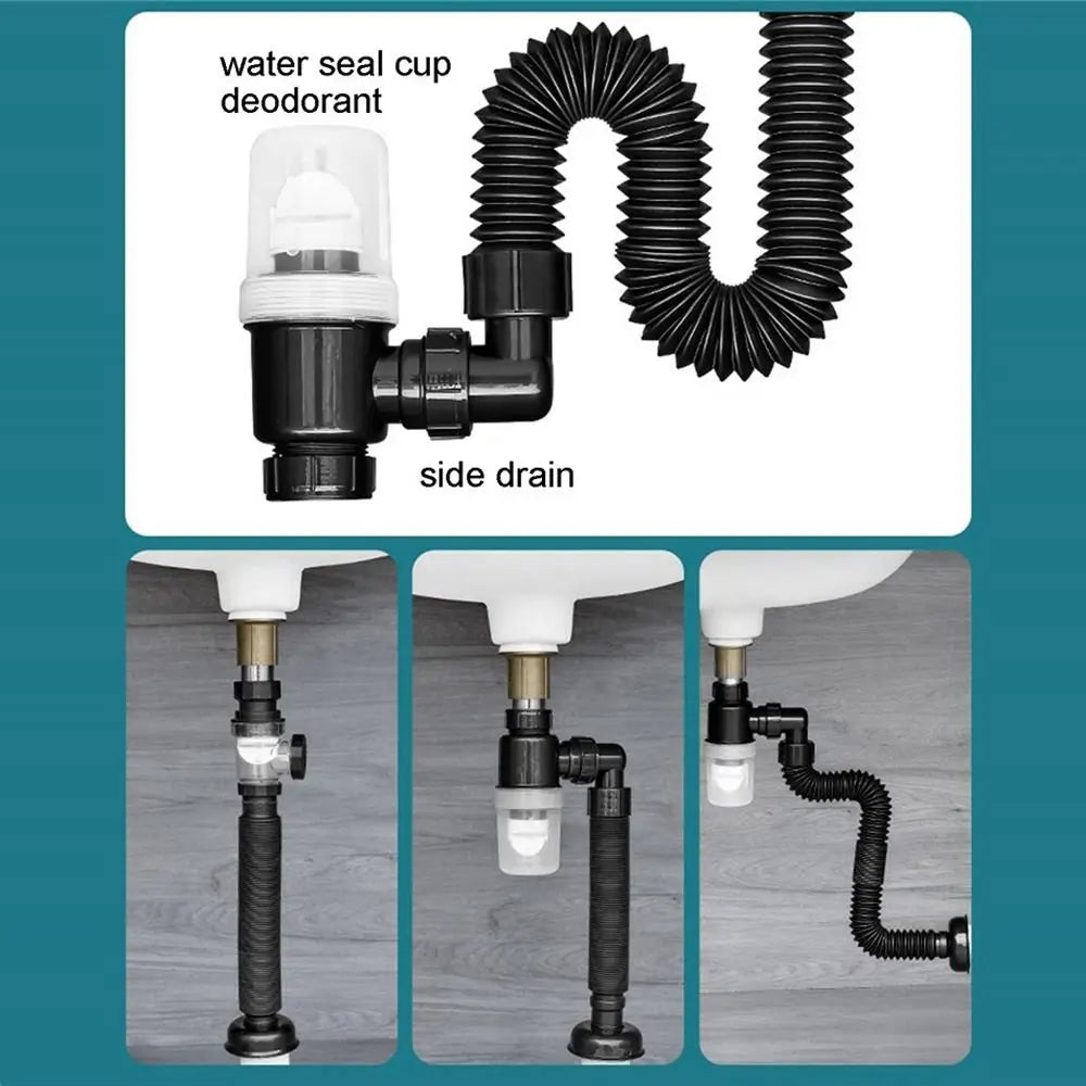 Bathroom Plumbing Kitchen Accessories Washbasin Pipeline Sink Deodorant Strainer Sink Hose Drain Sewer Pipe Oasis Select