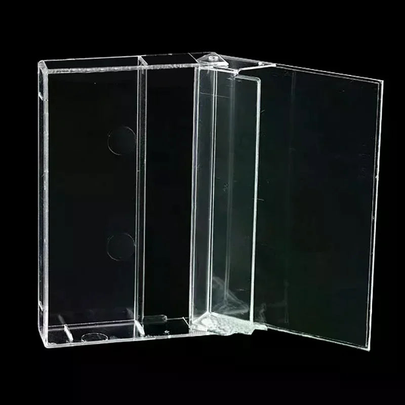 1Pc Cassette Tape Transparent Storage Box Audio Magnetic Recording Blank Tape Case Dustproof Box Oasis Select