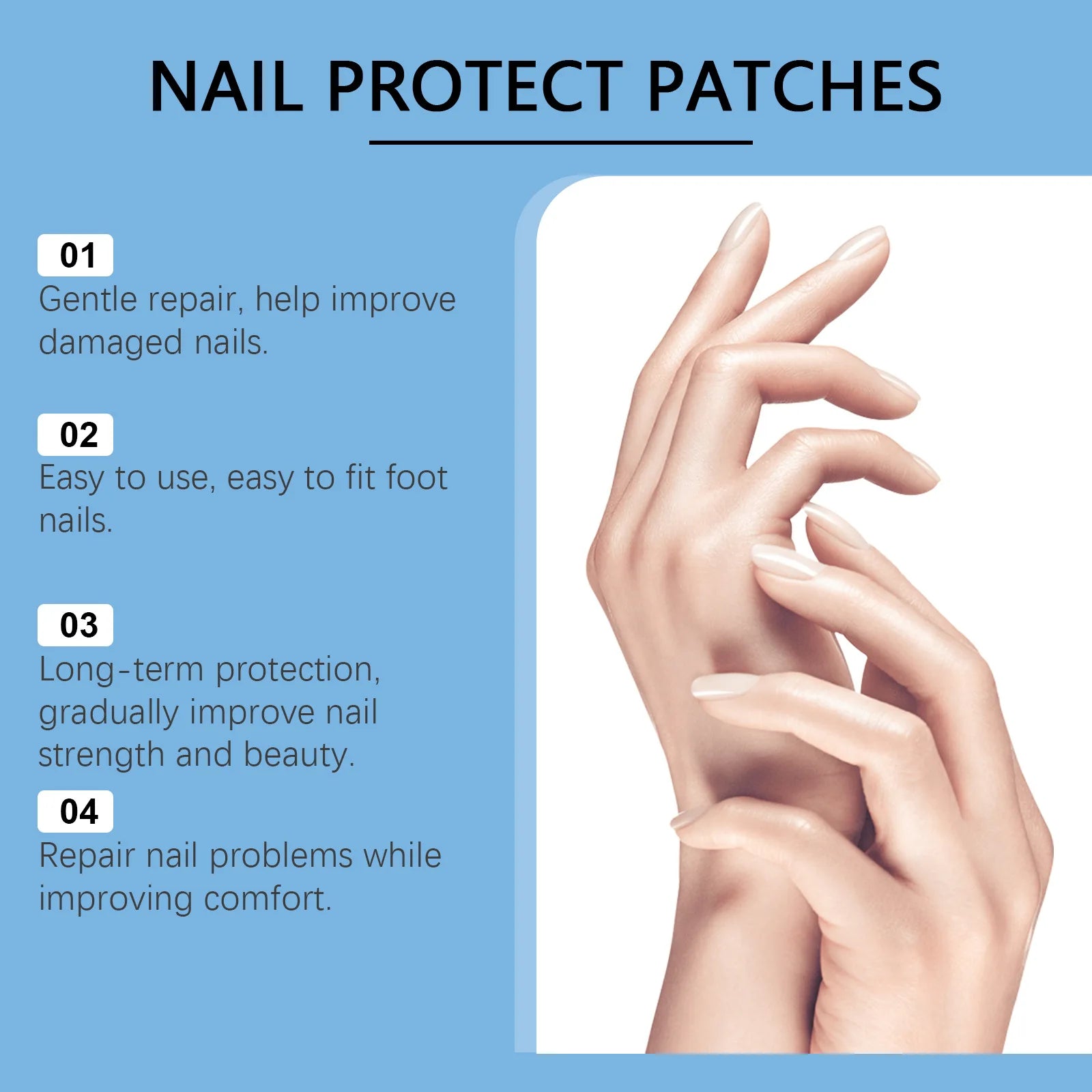 XIMONTH Nail Care Patch Eliminate Dirts Relieve Discomfort Repair Damage Correcte Surface Brightening Luster Nail Nourish Patch Oasis Select