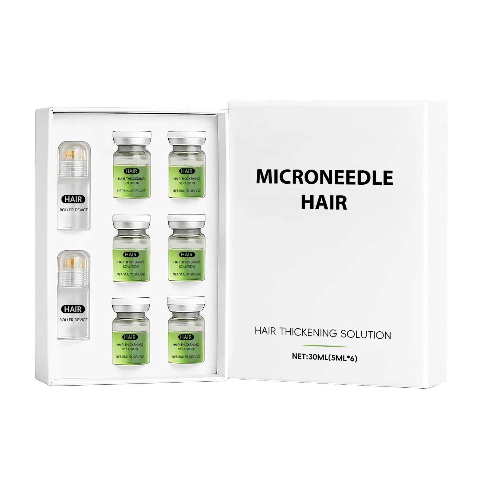 Microneedle Hair Regrowth Kit Solution Scalp Nourishing Serum For Hair Health Maintenance Needle Head Use Scalp Care Kit Oasis Select type B
