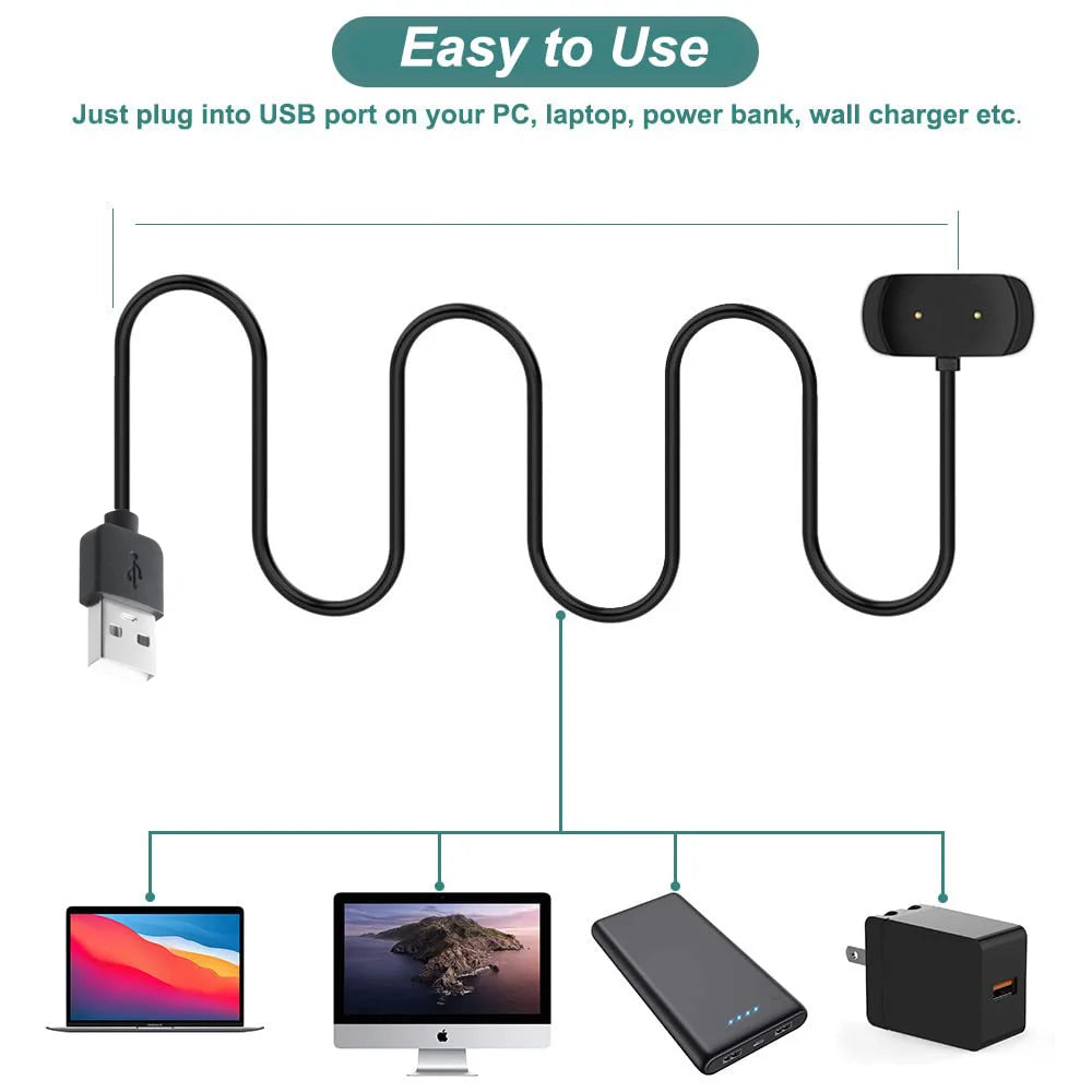 60cm USB Charger Cable for Amazfit GTR 2/2e, GTS 2e/2 Mini Smartwatch Charger Cable Oasis Select