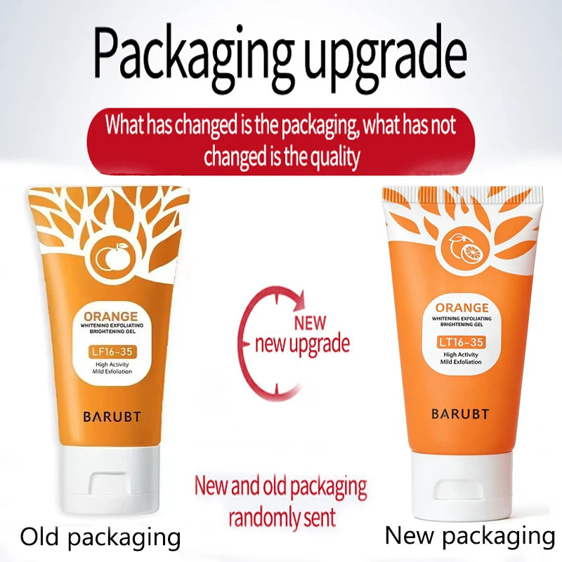 BARUBT Orange Exfoliating Gel – Face & Body Scrub 50g