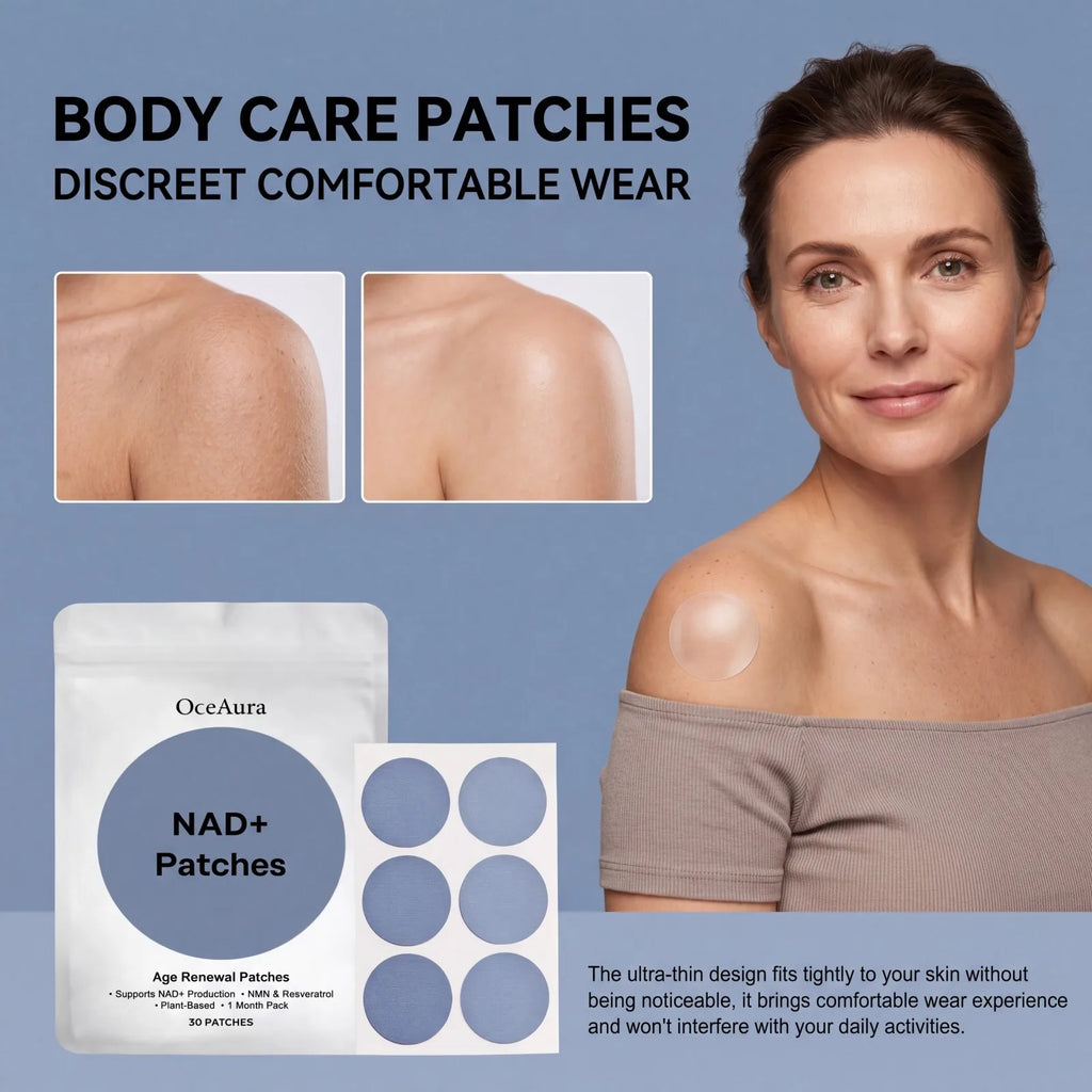 30 PCS Body Care Patches Moisturizing Skin Patch Hydrating Body Sticker Daily Nourishing Soft Smooth Skin Energy Boost Patches Oasis Select