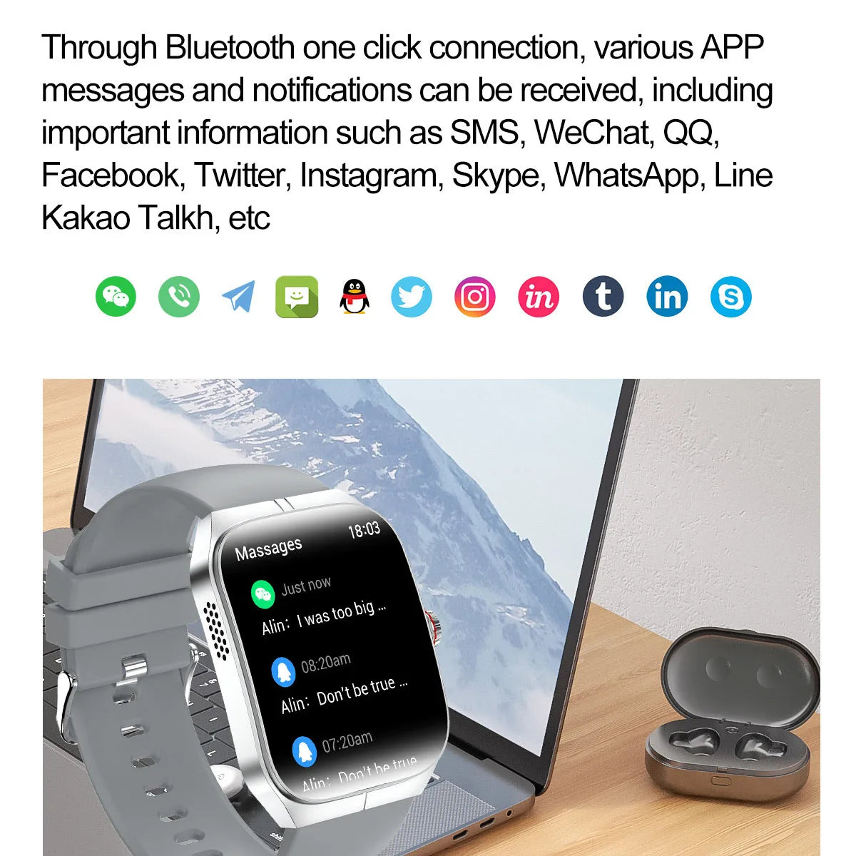 Men Smartwatch Women Sports Health Watches NFC 1.95" AMOLED Screen Music Waterproof Blue Tooth Call Heart Rate Voice Assistant Oasis Select