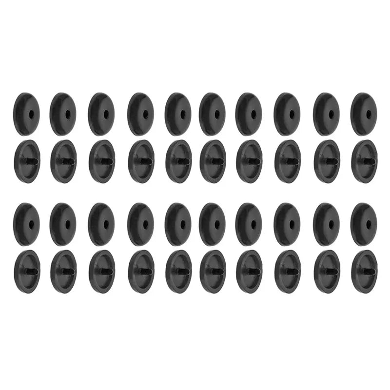 5-20pairs Car Safety Seat Belt Limit Buckle Clip Retainer Seatbelt StopButton Black Gray Beige Button Auto Interior Accessories Oasis Select 20pairs black