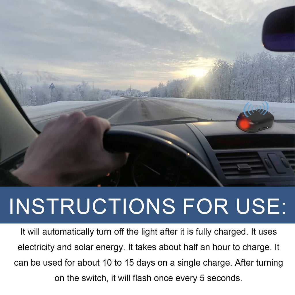 Rayhong Winter Car Solar Quick Snow Removal Tool, Quickly Melts Ice and Frost on Windows, Portable Mini De-Icer Oasis Select