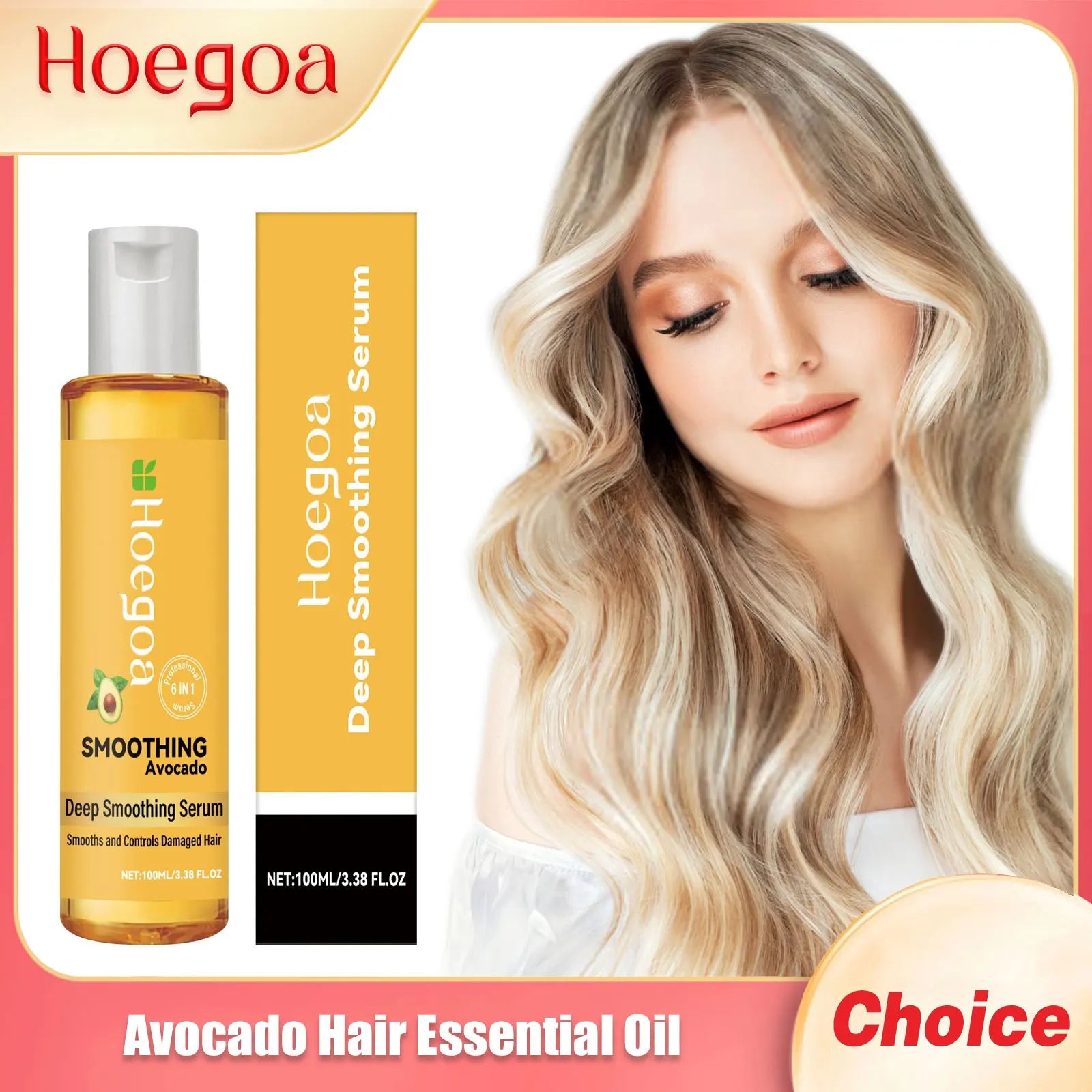 HOEGOA Avocado Hair Growth Oil & Scalp Nourishing Serum 100ml