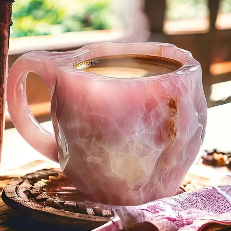 Fashionable Mineral Crystal Coffee Mugs, Imitation Resin Cups for Tea Coffee, Ideal for Christmas Gift Oasis Select