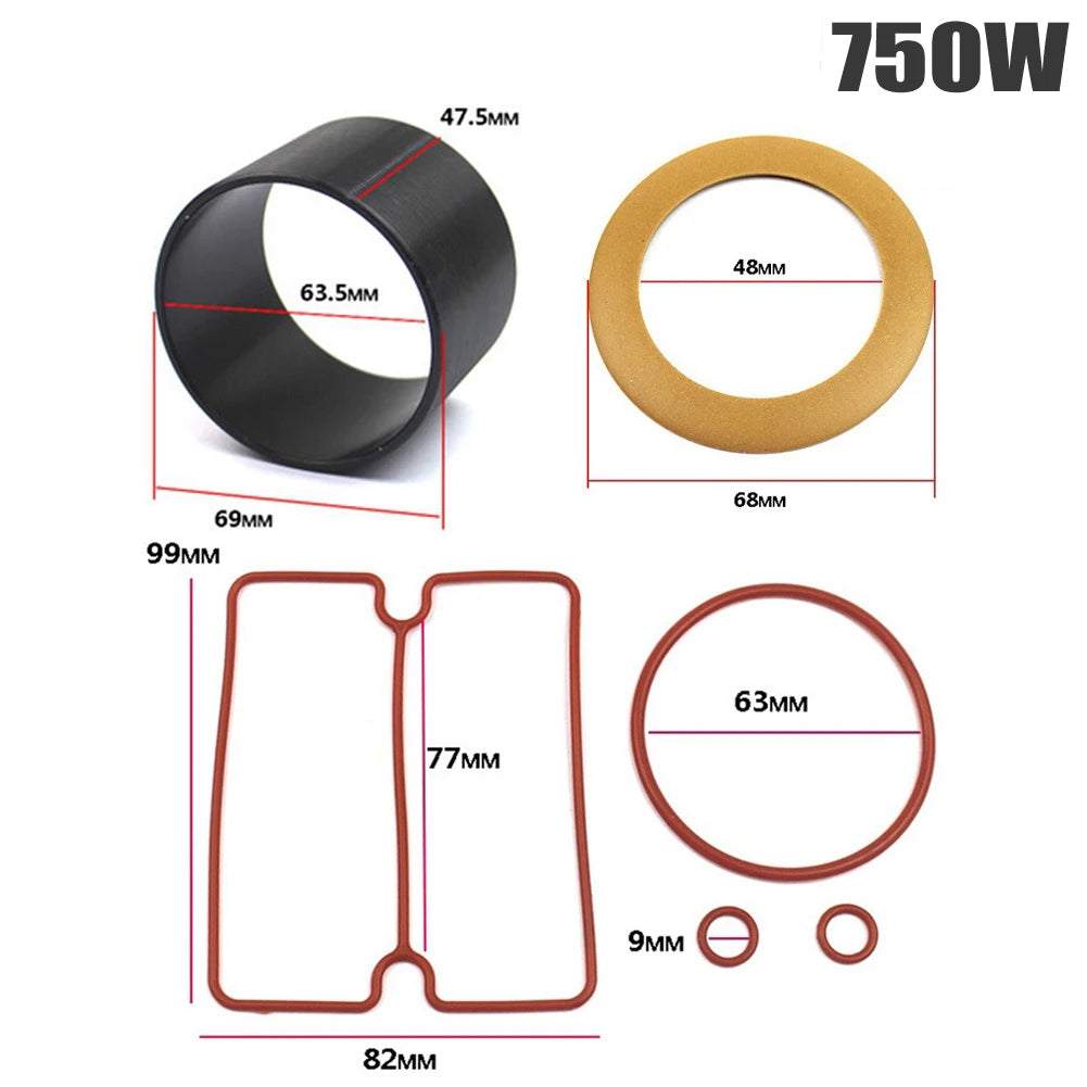 Air Compressor Oil Free Cylinder Sleeve Piston Cylinder Ring Kit 550W 750W 1100W 1500W For Air Compressor Accessories Oasis Select For 750W