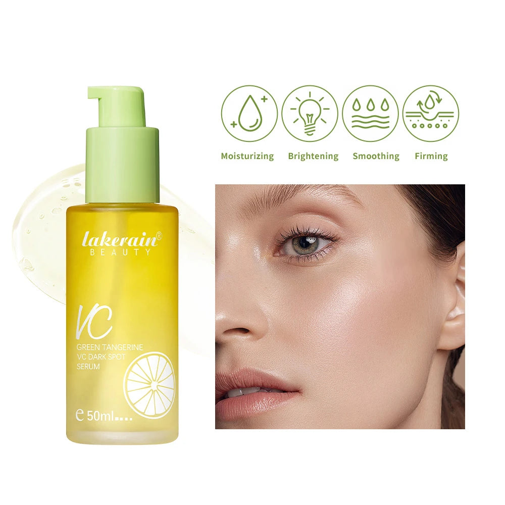 50ml Vitamin C Dark Spot Care Serum Whitening Brightening the Skin Facial Spot Essence Green Tangerine VC Serum SkinCare Oasis Select