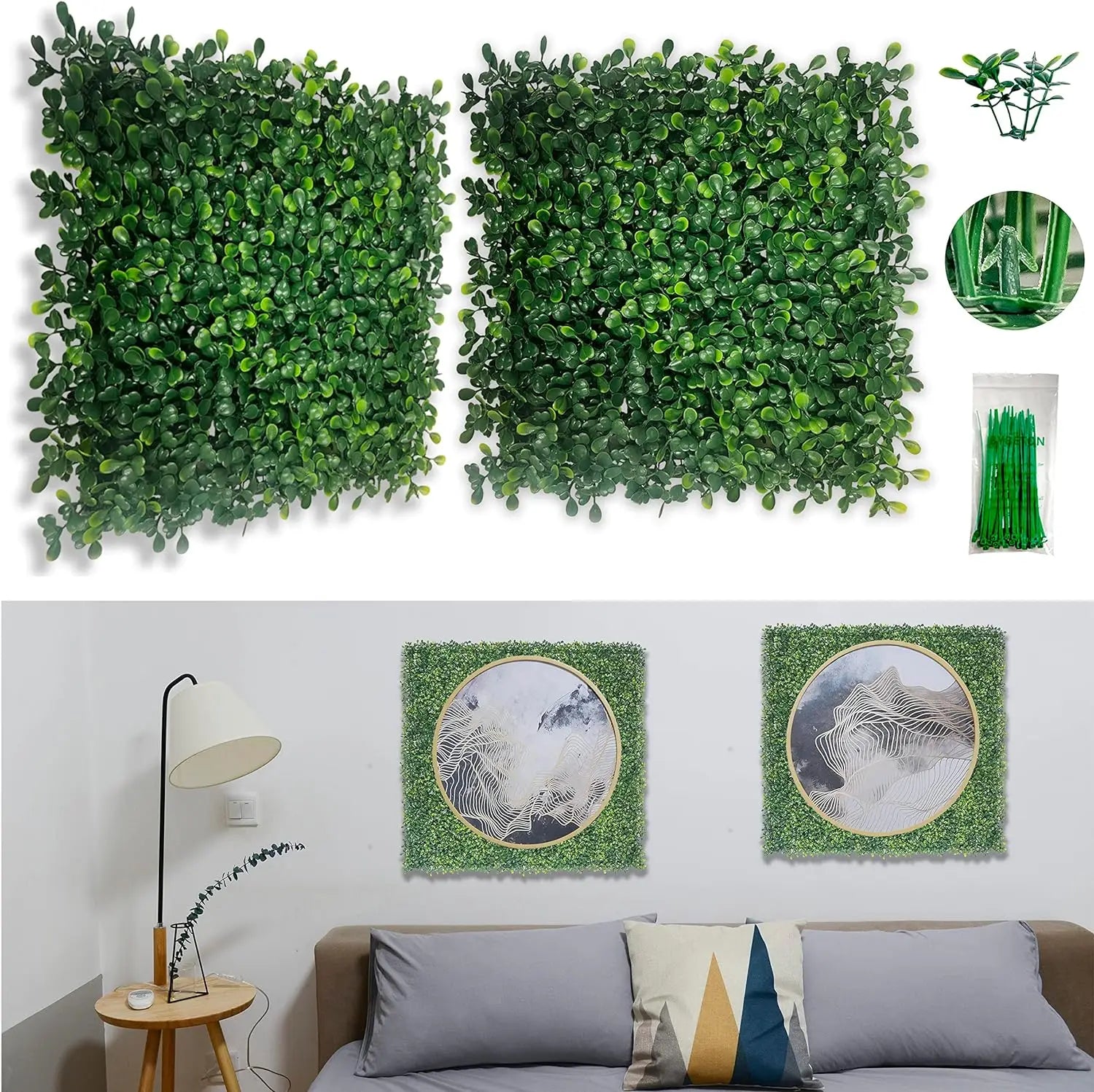 Artificial Grass Wall Panel 40×60cm – Indoor & Outdoor Backdrop