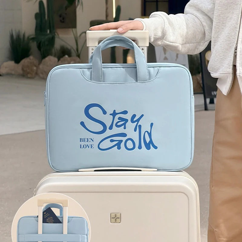 Cute 16 Inch Laptop Handbag Shockproof Notebook Bag For Macbook Air Pro 14 Huawei HP Lenovo Portable Travel Laptop Briefcase Bag Oasis Select