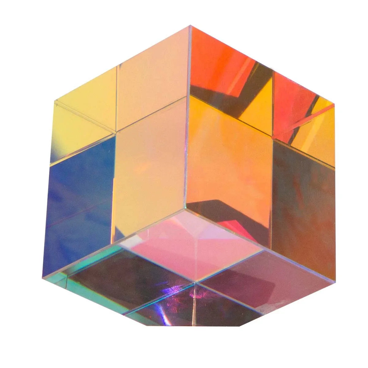 X-Cube Dichroic Crystal Prism – RGB Spectrum Physics Toy Gift Optical Prism Toy Oasis Select