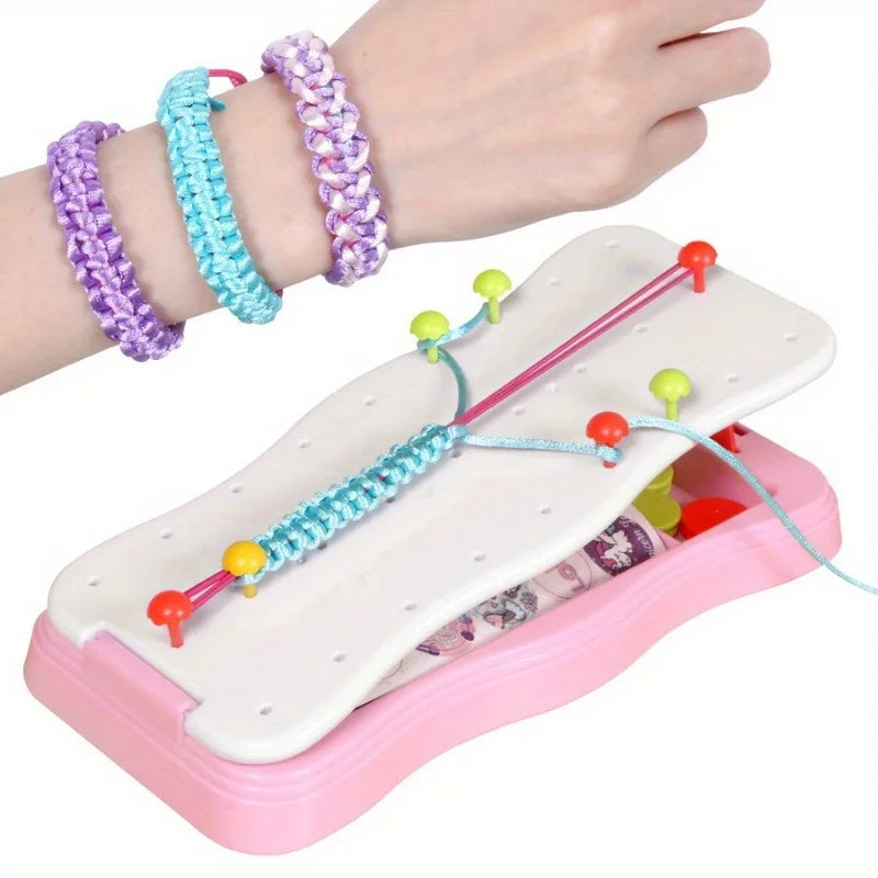 Handmade Rope Braiding Set Colorful Weaving Material Kit DIY Bracelet Craft Creative Activity Friendship Band Making Supplies Oasis Select