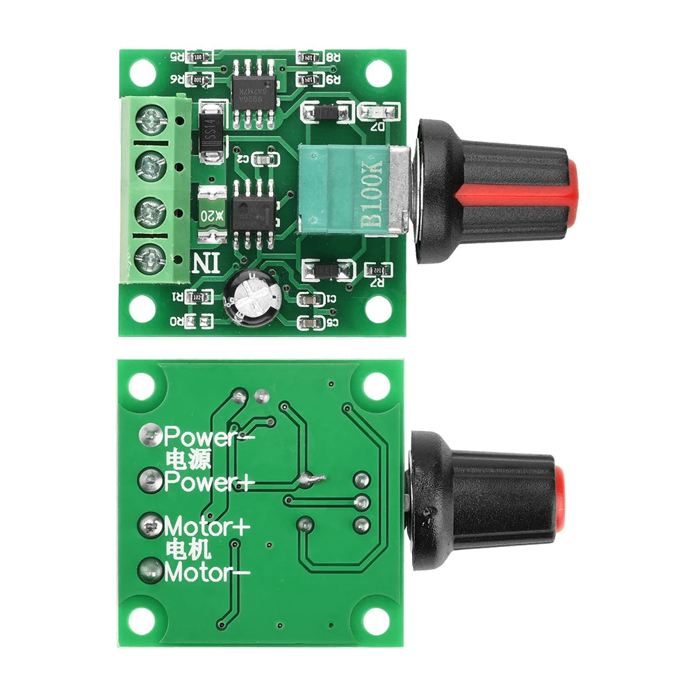 DC 1.8V 3V 5V 6V 12V PWM Motor Speed Controller Adjustable Speed DC Motor Driver Home Improvement Durable Oasis Select