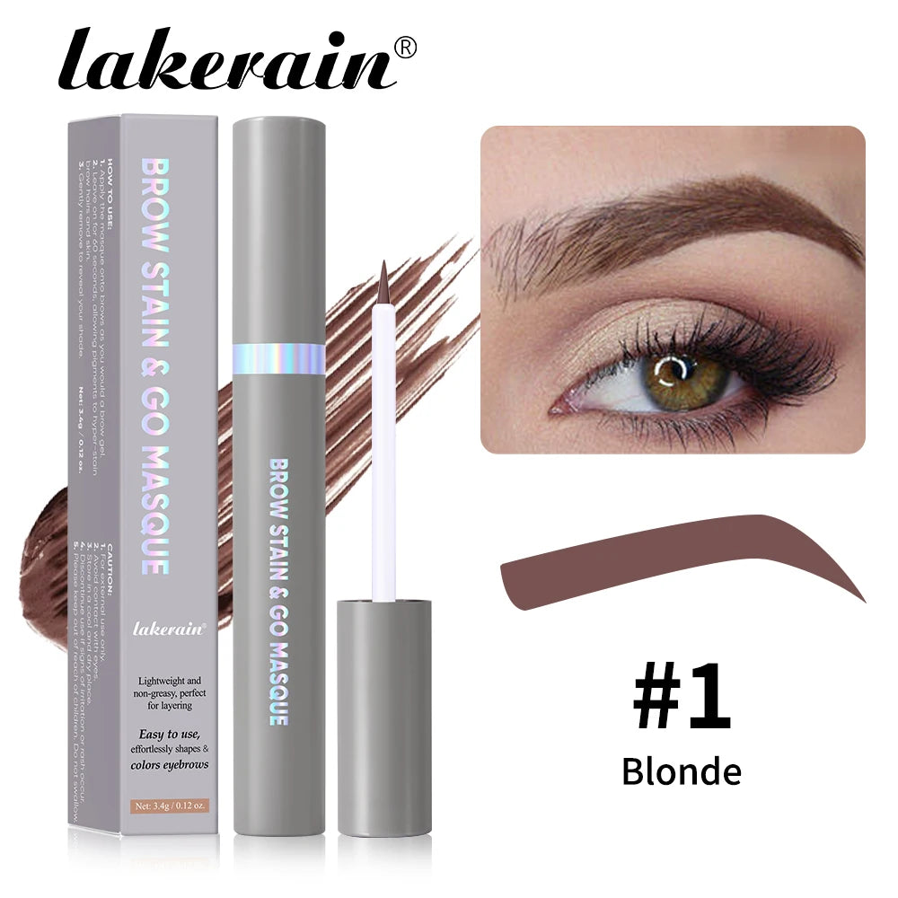 Lakerain Eyebrow Staining Masque Stackable Colors Long Lasting Makeup Effect Smudge-Resistant Moisturizing Eyebrows Dye Cosmetic Oasis Select Blonde