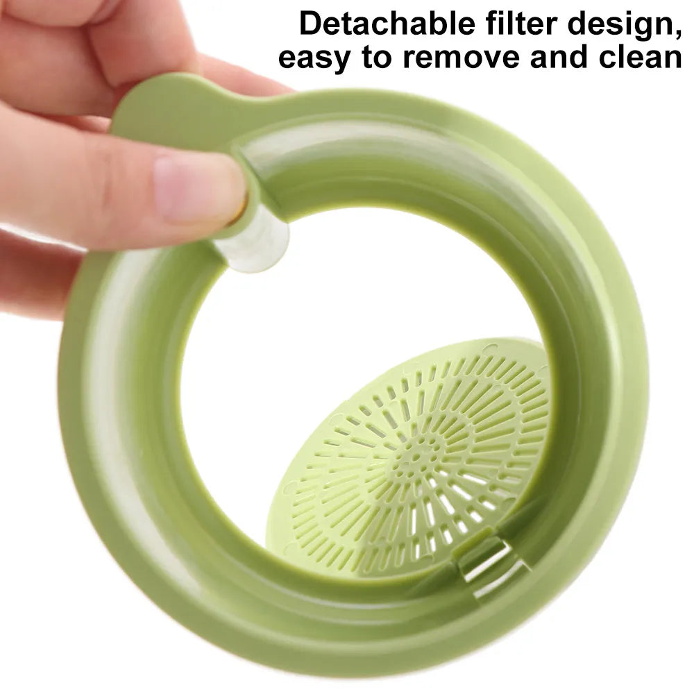 Sink Hanging Strainer Basket – Push-Button Drain & Easy Empty