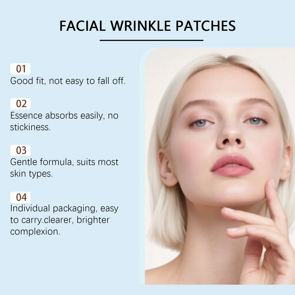 Wrinkle Patch for Forehead Nasolabial Folds Fade Forehead Lines Removal Firming Lifting Moisturizing Mask Anti-Sagging Skin Care Oasis Select
