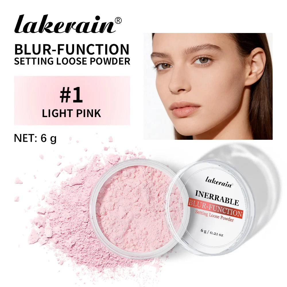 Loose Baking Setting Powder Long Lasting Oil Control Natural Face Matte Waterproof Brightening Loose Powder Makeup Cosmetics Oasis Select 01 LIGHT PINK