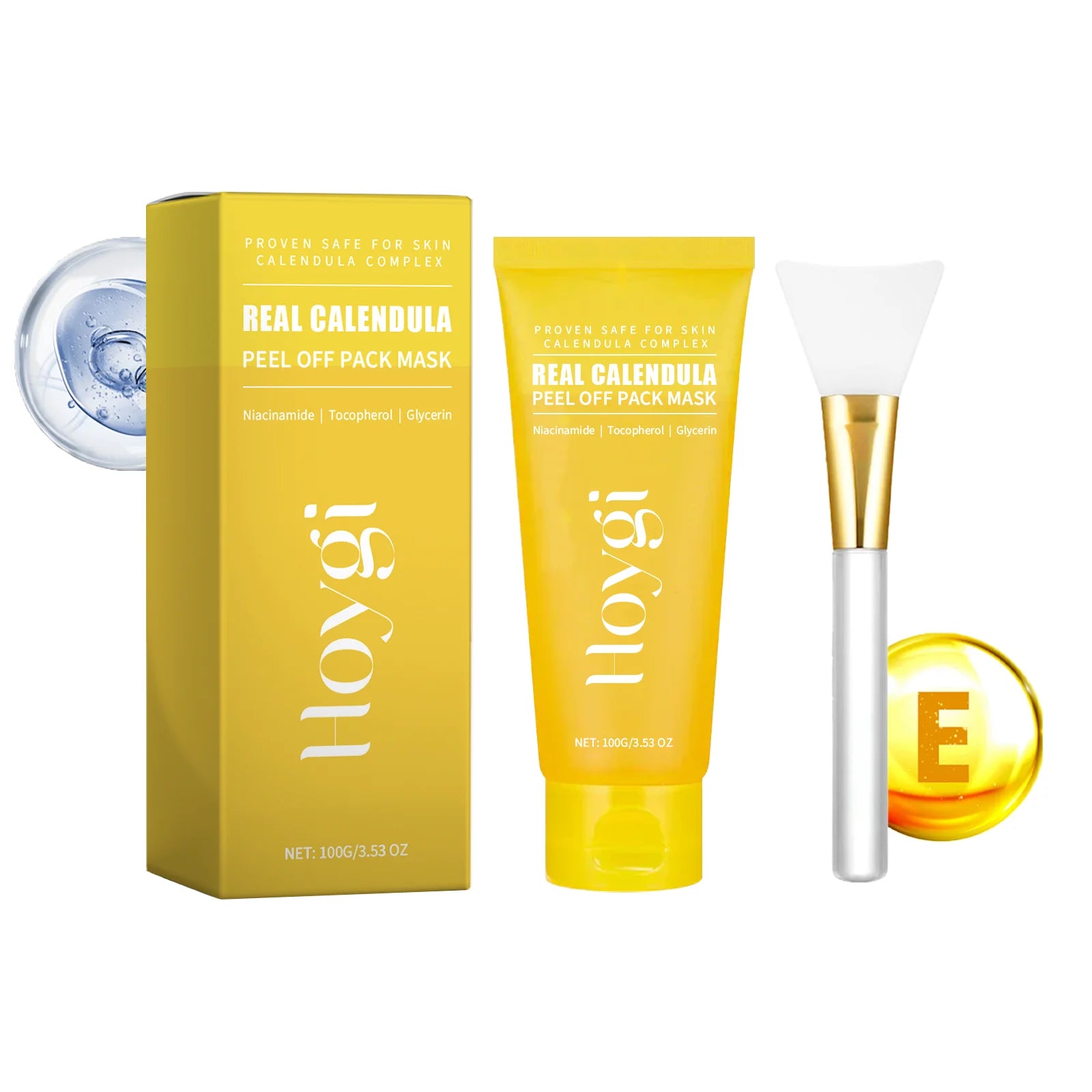 Calendula Peel-Off Mask – Blackheads, Pores & Brightening Peel-Off Face Mask Oasis Select 1 Set