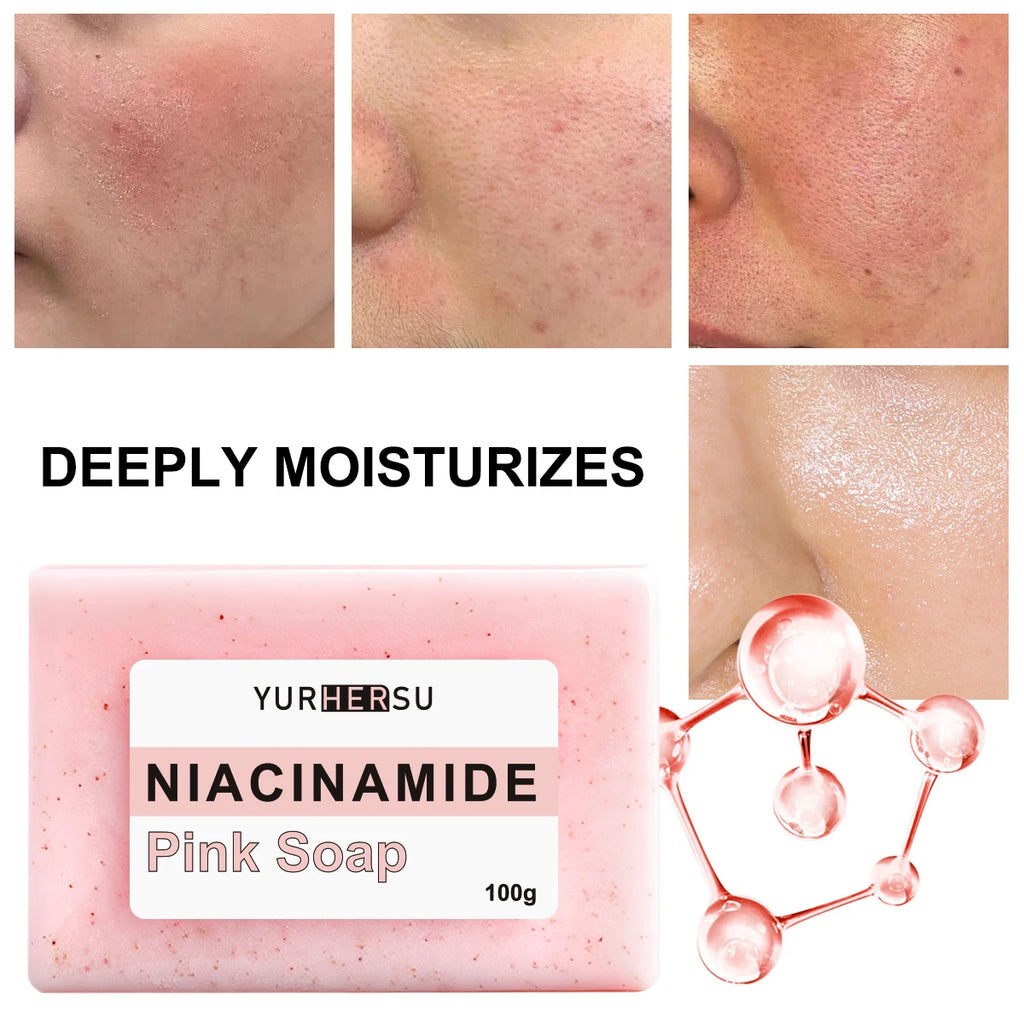 YURHERSU Niacinamide Brightening Soap – Dark Spot & Cleanse Brightening Soap Bar Oasis Select