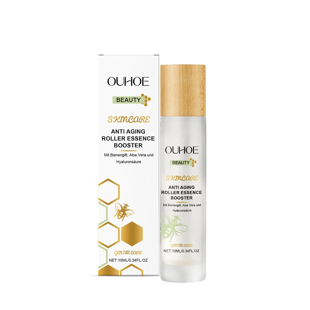 Ouhoe Night Essence Gentle Nourishing Moisturizing Tightening Skin Remove Wrinkle Lift Frim Fade Fine Lines Roller Face Serum Oasis Select 10ml boxed