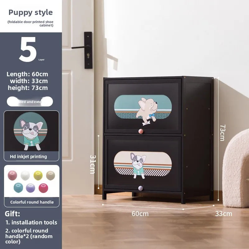 Enter the entrance, enter the door, floor-to-ceiling multi-layer door, dustproof shoe rack, simple and large-capacity storage Oasis Select 5-60