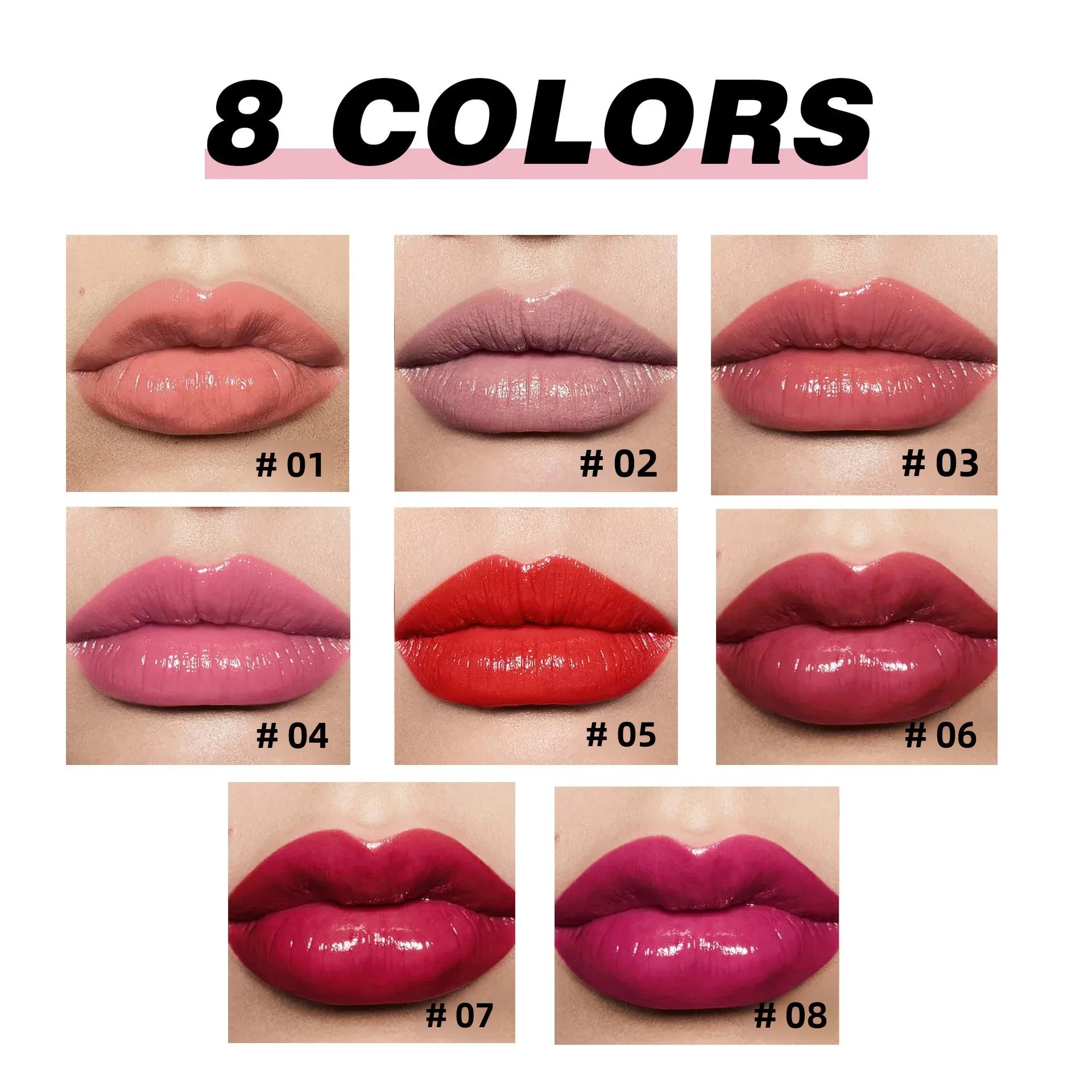 Handaiyan Press-On Jelly Mirror Lip Gloss – Long-Lasting Tint