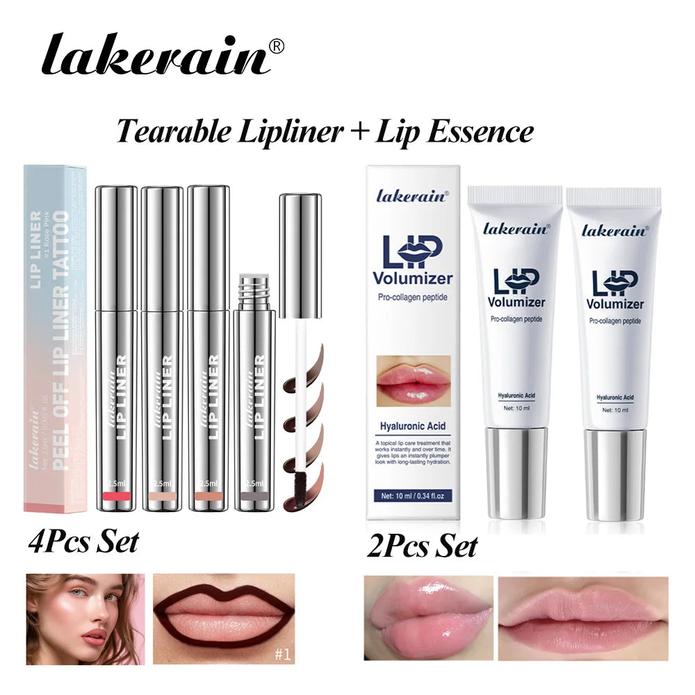 Lipliner Lip Volumizer Set Highly Pigmented Lip Liner Matte Finish Visibly Plumping Deeply Hydration Lip Volumizer Lipliner Kit Oasis Select SET