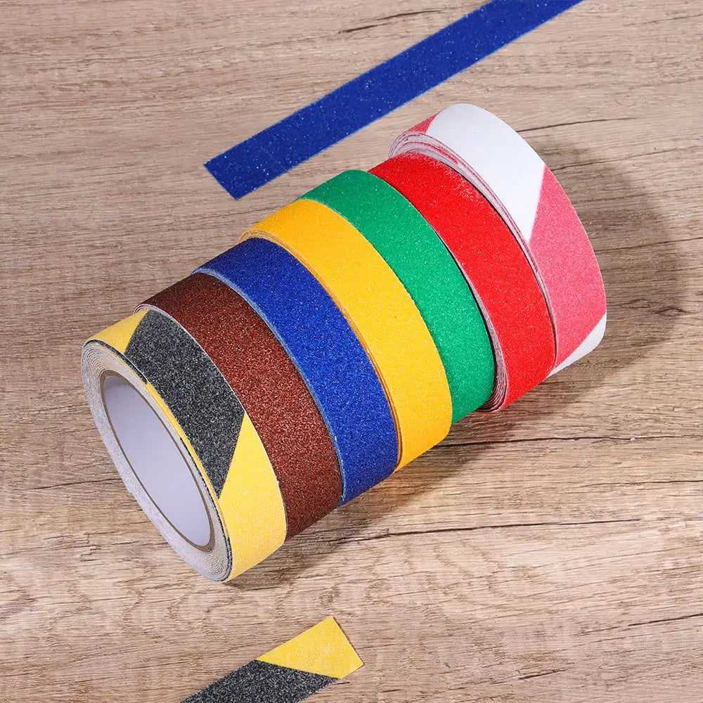 5M PEVA Tape High Traction Anti Slip Grip Tape Roll Strong Adhesive Stairs Grip Tape Stair non-slip Stickers Oasis Select black-yellow