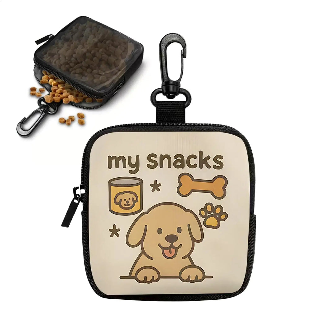 Portable Dog Treat Training Bag with Hook & Zipper