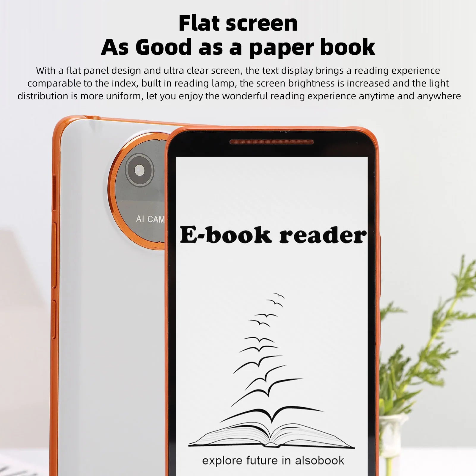 E Book Reader Electronic Book Reader 5.7 Inch WiFi Bluetooth Video and Music Player with Writing Pad Protective Case for Travel Oasis Select