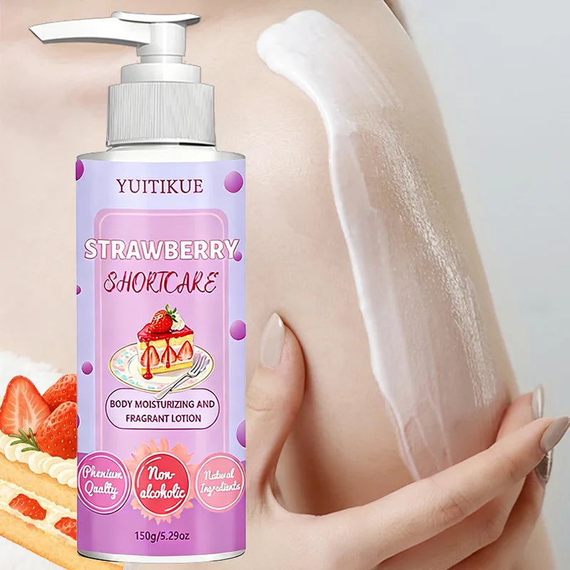 YUITIKUE Strawberry Shortcake Body Lotion – Hydrating & Moisturizing