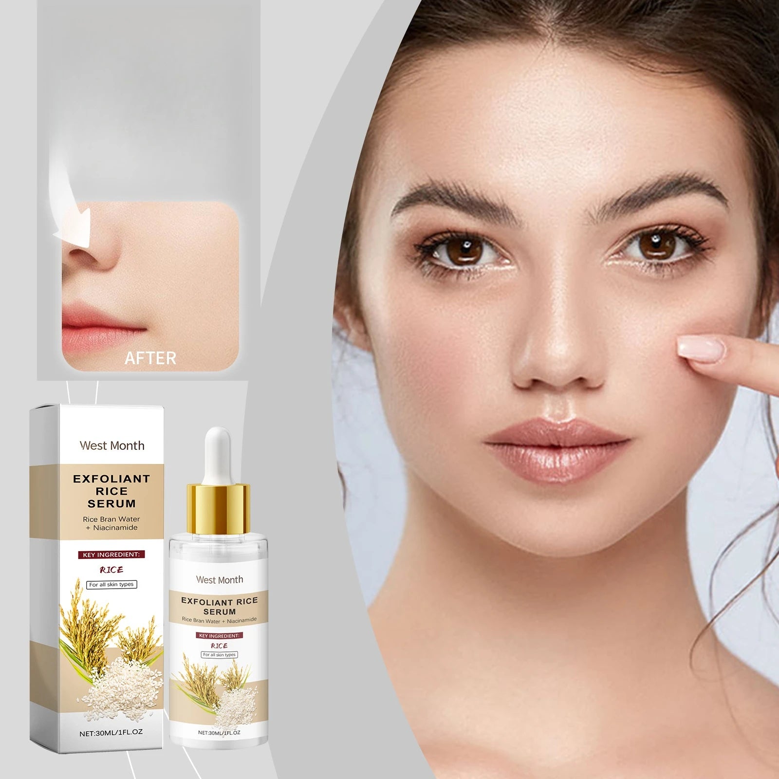 Moisturizing Serum, Hydrating Moisturizing Gently Cleansing Pores Keratin Repair Skin Serum Oasis Select