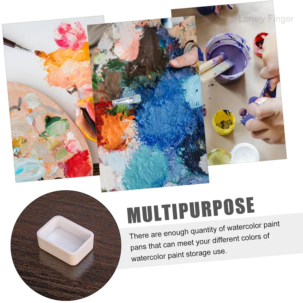 50/100pcs Plastic 0.5ml Empty Watercolor Paint Pans for Acrylic, Oil, Watercolor, Gouache Paints Oasis Select