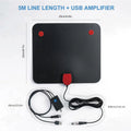 HDTV Digital TV Antenna ATSC DVB TV High-Definition Indoor Film-Type Digital Antenna Oasis Select black