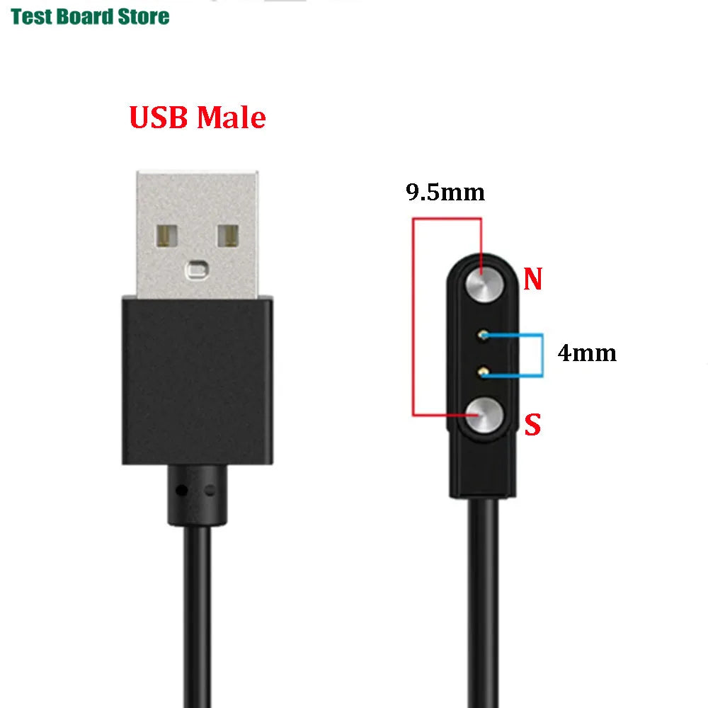 Smart Watch Magnetic USB Dock Charger 2pin 4pin Charging Cable Oasis Select USB-4.0-9.5