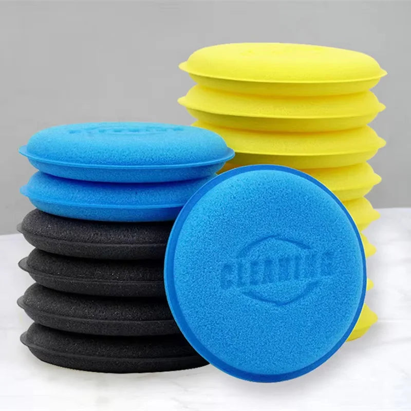 Car Round Waxing Polish Sponges High Density Foam Applicator Pads Curing and Polishing Sponges Car Detailing Tools Car Wash Oasis Select