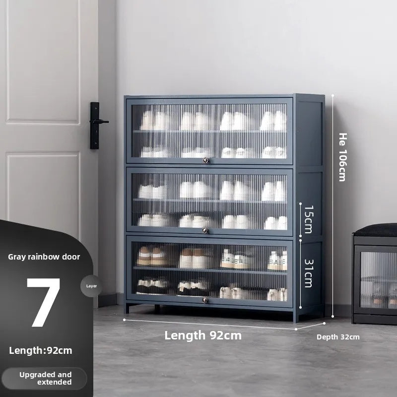 Shoe cabinet door, household door, shoe rack, multi-layer simple and large-capacity storage, indoor entry, dormitory Oasis Select Seventh floor 92