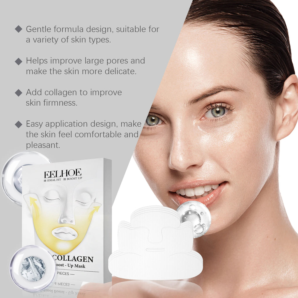 EELHOE Collagen Retinol Firming Face Mask 4-Pack | Anti-Aging Collagen Face Mask Oasis Select