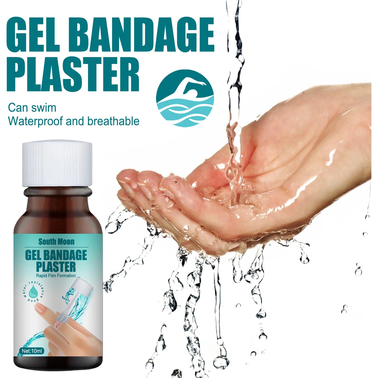 Quick Dry Gel Skin Liquid Plaster Breathable Bandage for Minor Cuts Scrapes Wounds & Dry Cracked Skin Waterproof Liquid Bandage Oasis Select