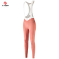 X-TIGER Women‘s Professional Cycling Bib Pants Spring Autumn MTB Road Bike Pants Breathable Shock Absorption Cycling Tights Oasis Select Pink XL
