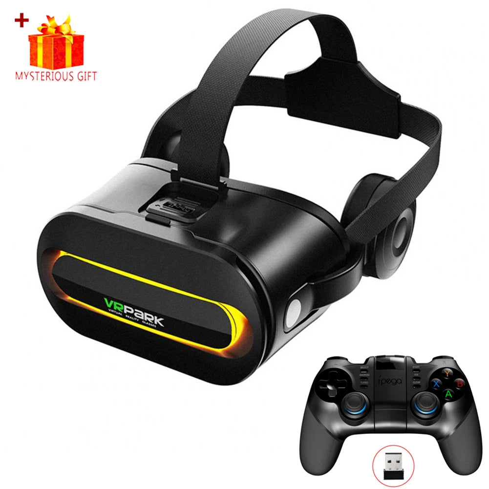 VRPARK J60 3D VR Headset Bluetooth 5.0 – 110° FOV & Headphones